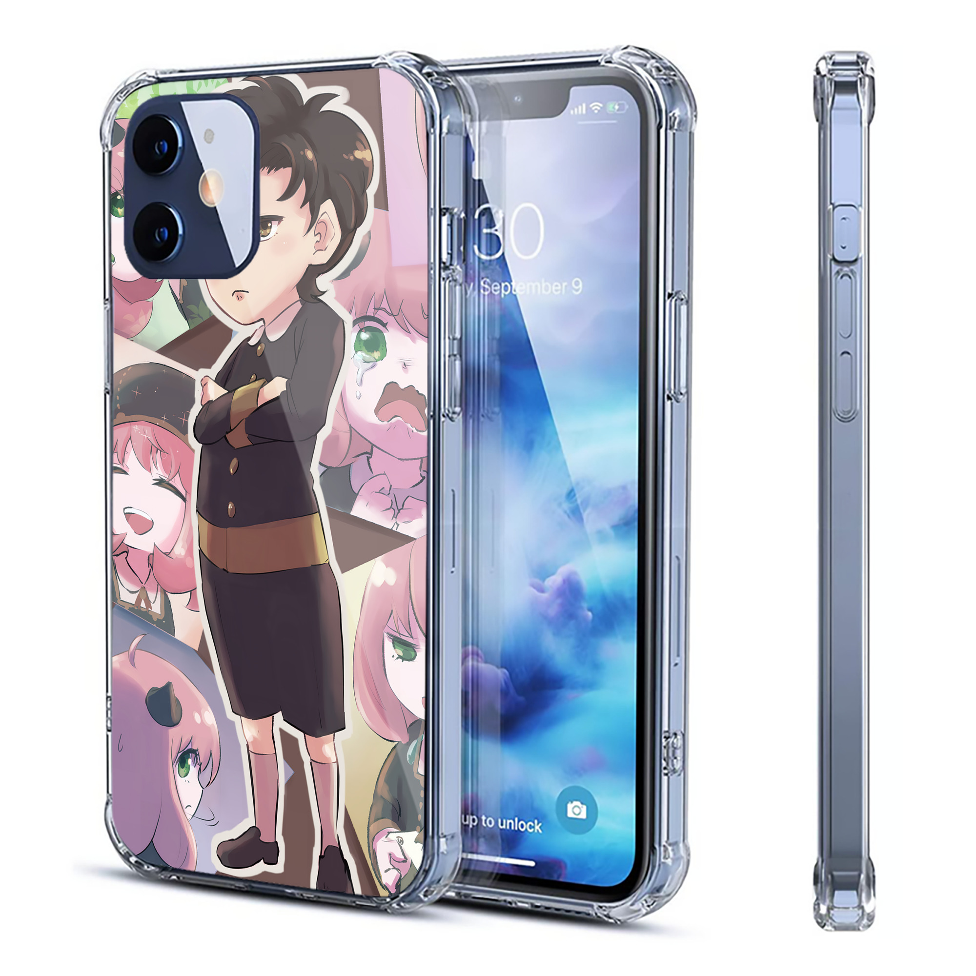 （画像用） SPY×FAMILY间谍家家酒 【iPhone 12シリーズ対応】透明スマホケース（クリアソフトケース）